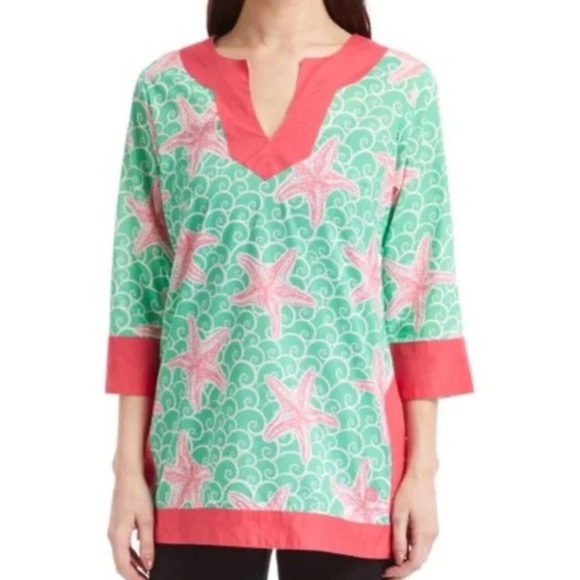 Simply Southern Starfish Tunic Medium NEW - Picture 3 of 8